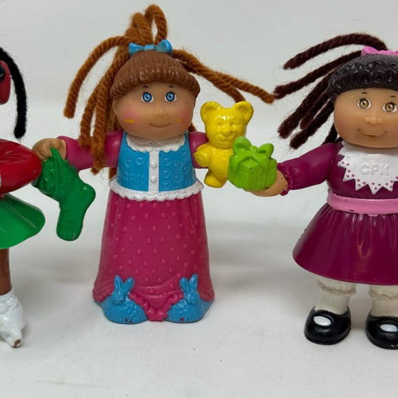 Cabbage Patch Kids Mini Dolls Lot 4 Vintage 1992  Holiday Theme Figures - Picture 10 of 11
